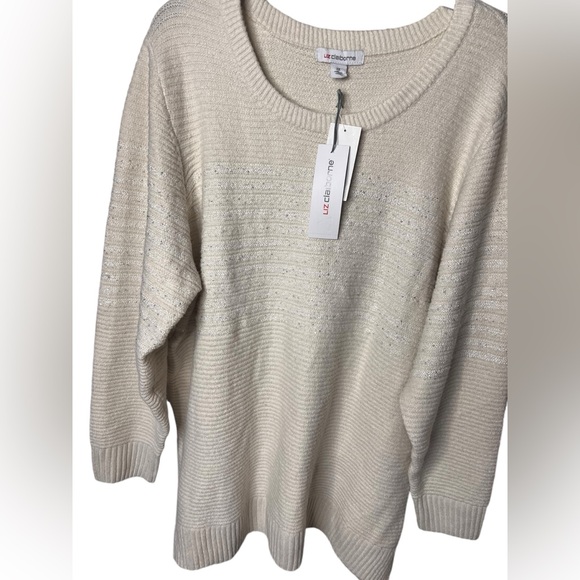 Liz Claiborne Sweater with glitter accents Size 2x - Picture 6 of 6